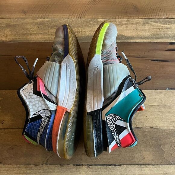 NIKE KD VII 7 SE WHAT THE MULTI-COLOR BLACK HORIZON 801778-944 10.5 SEE DESCRIPT - Picture 7 of 13